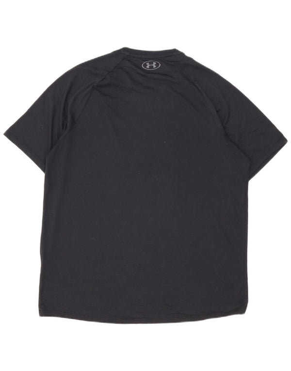 Under Armour Herren Heat Gear T-Shirt Top Large Schwarz