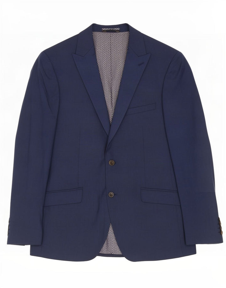 Marks & Spencer Maßgeschneiderte Herren-Blazerjacke mit 2 Knöpfen, Gr. 42, Marineblau