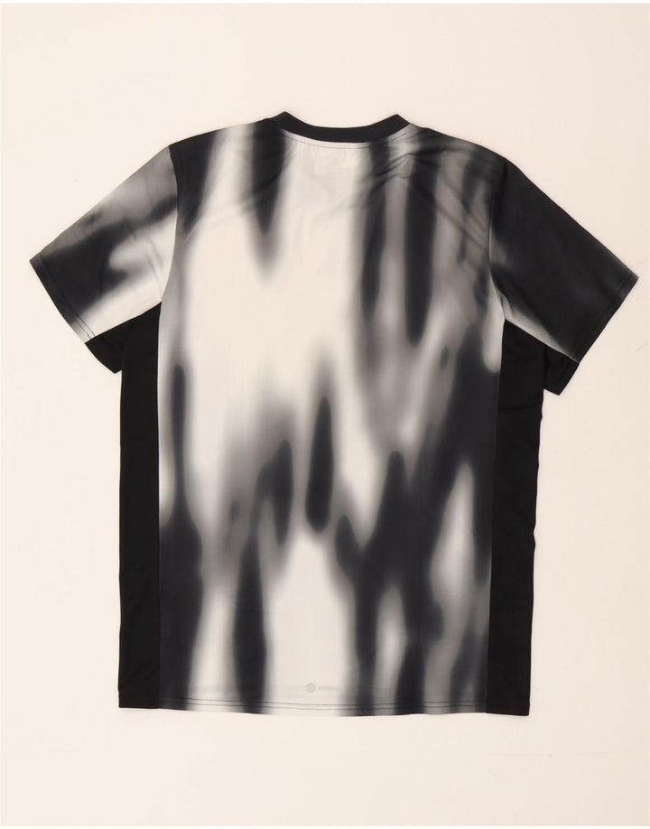 Adidas Herren Aeroready T-Shirt Top Medium Schwarz Tie Dye