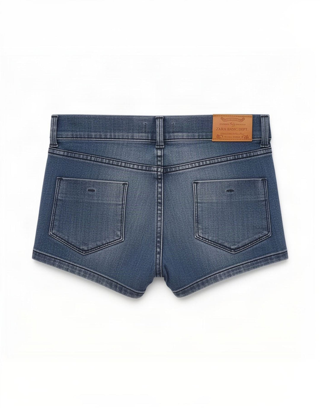 Zara Damen Jeansshorts EU 38 Small W28 Blaue Baumwolle