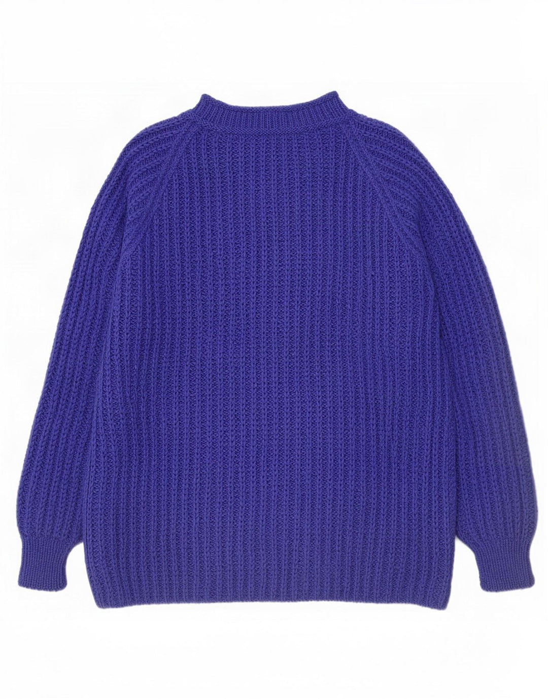 Vintage Herren Rollkragenpullover Pullover Mittelblau