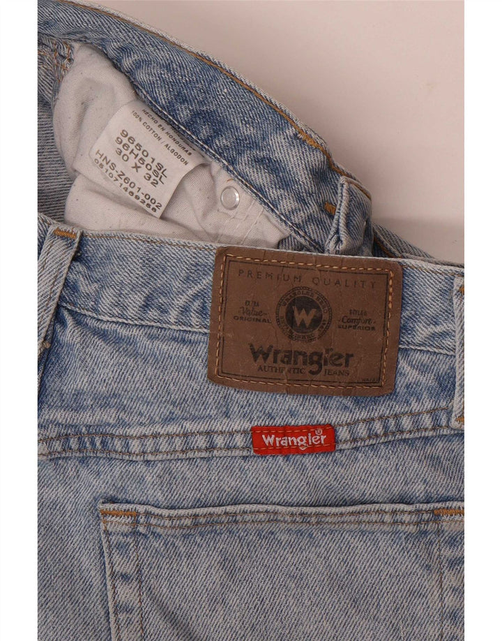 Wrangler Damen Straight Jeans W30 L32 Blaue Baumwolle