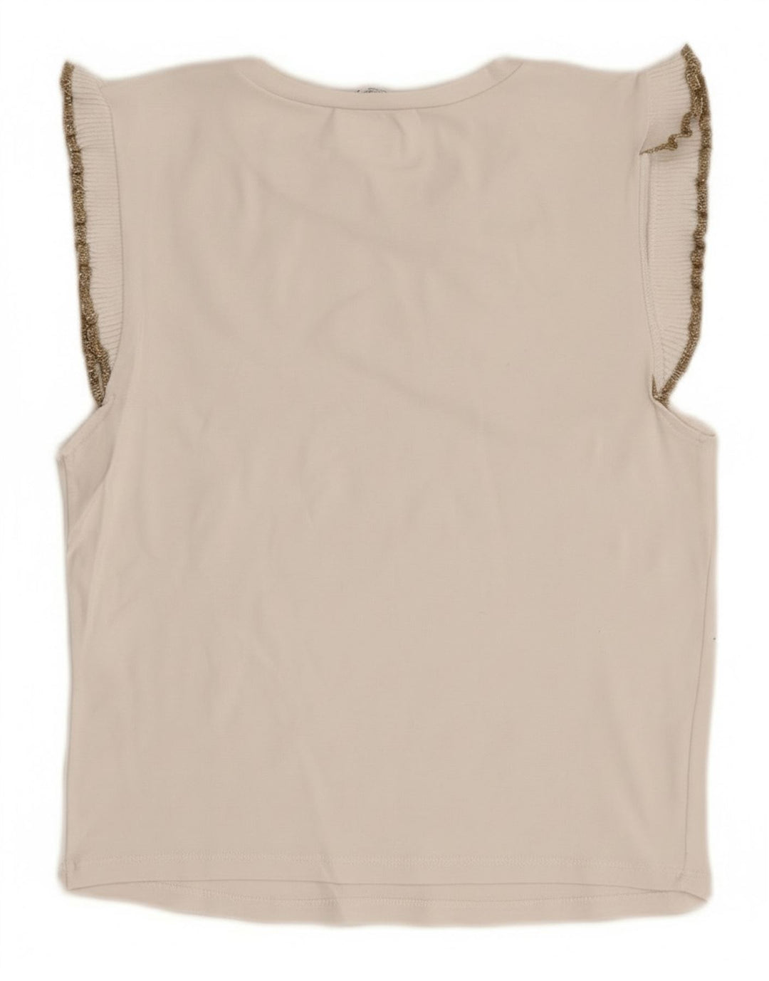 Ärmelloses Blusenoberteil für Damen von Zara, Gr. 12, Mittelweiß