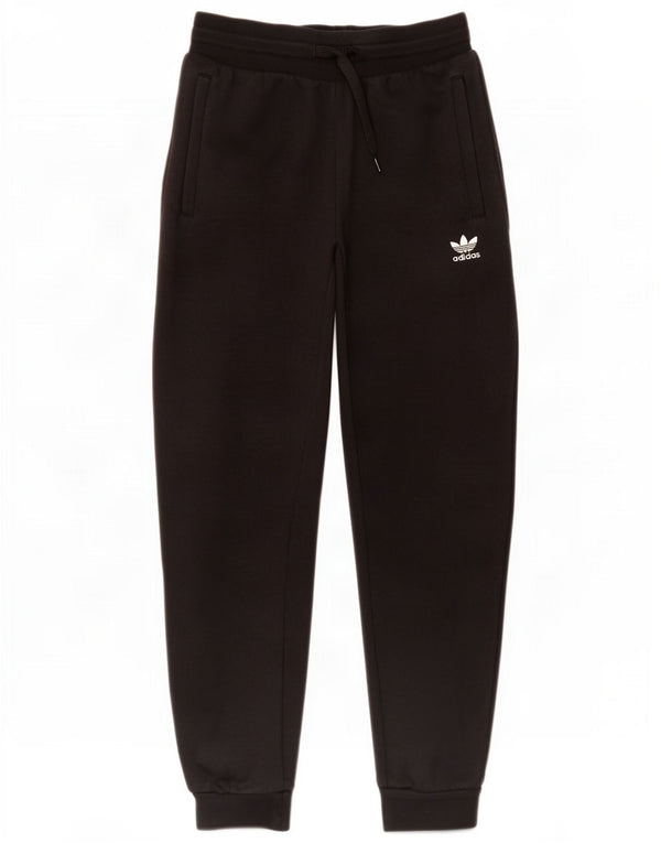 Adidas Girls Tracksuit Trousers Joggers 11-12 Years Black Cotton