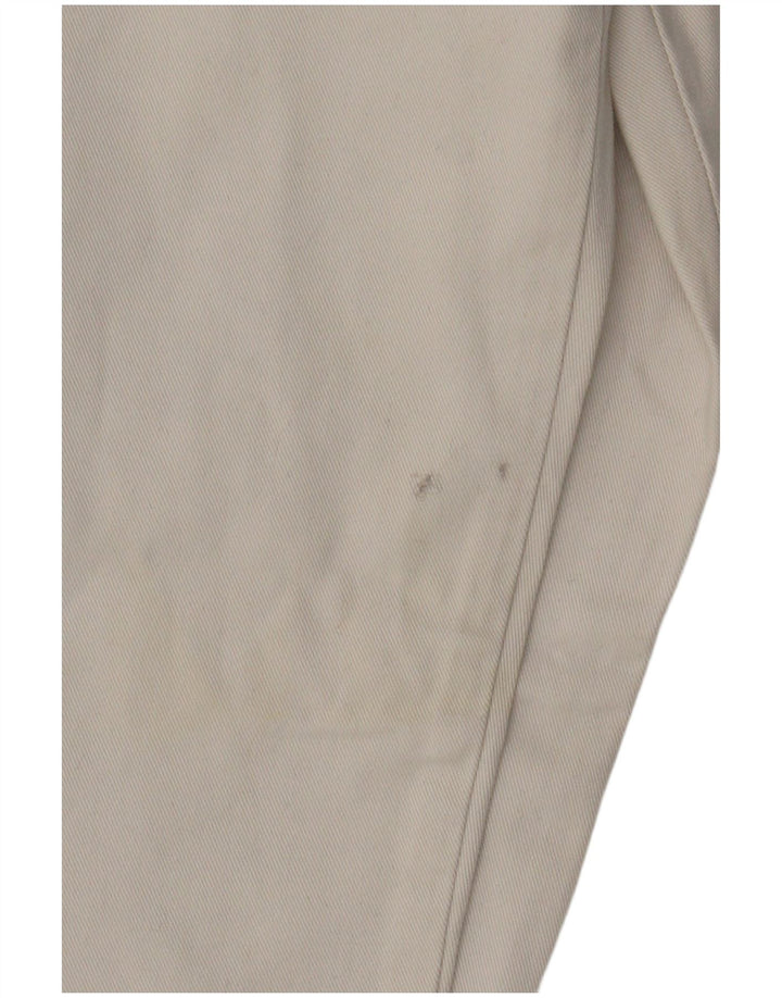 MAVERICK Gerade Herren-Cargohose, W36, L30, weiße Baumwolle