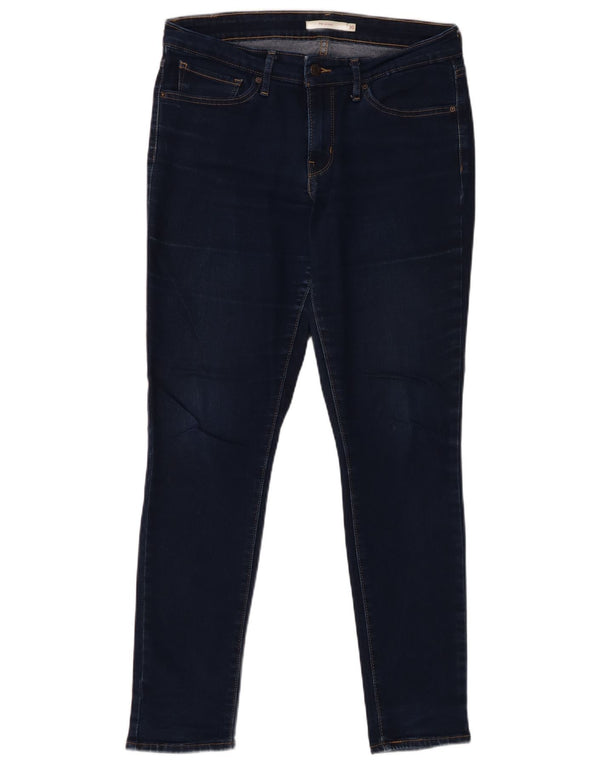 Levi's Damen 711 Skinny Jeans W30 L30 Marineblau Baumwolle
