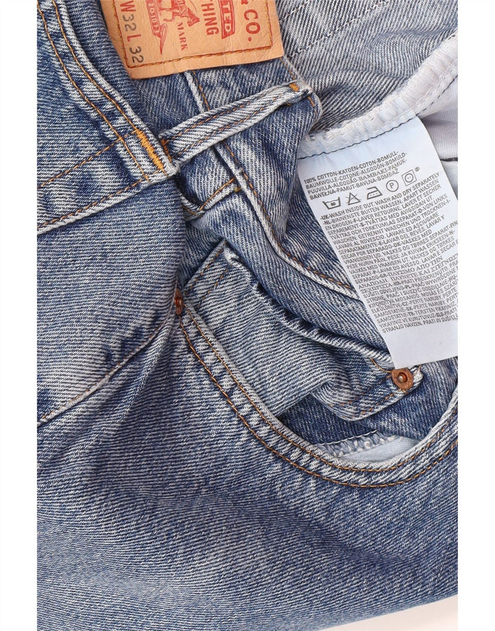 Levi's Herren 582 Straight Jeans W32 L28 Blaue Baumwolle
