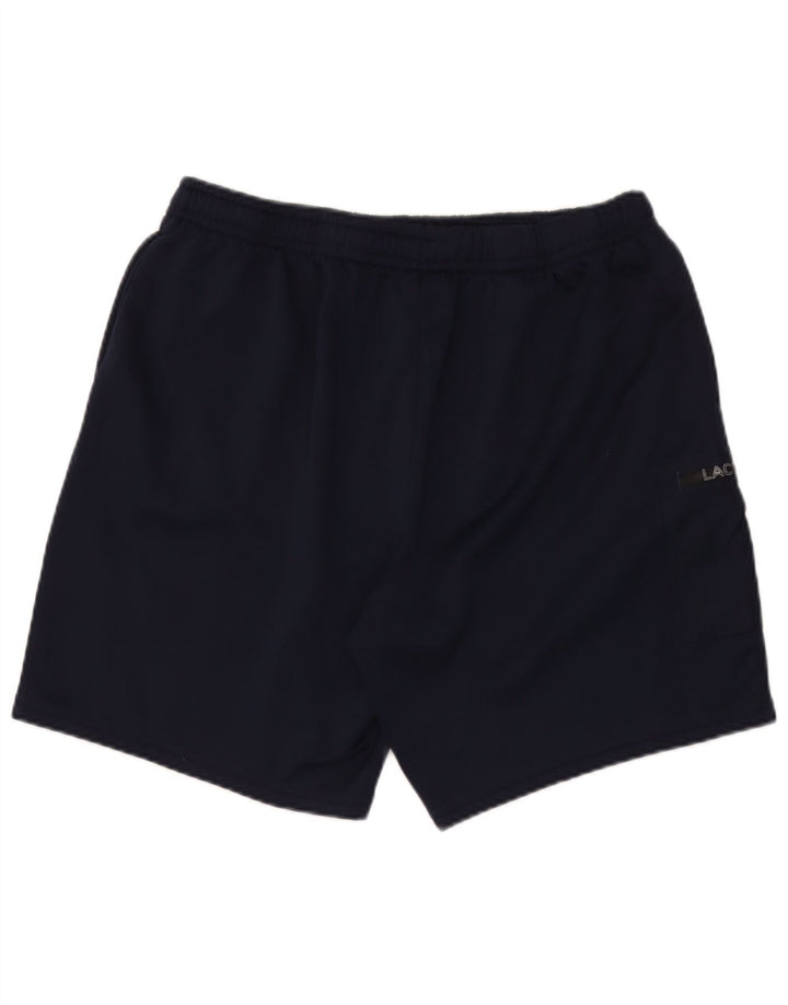 Lacoste Herren-Cargo-Sportshorts mit normaler Passform, Größe 7 2XL, marineblaues Polyester