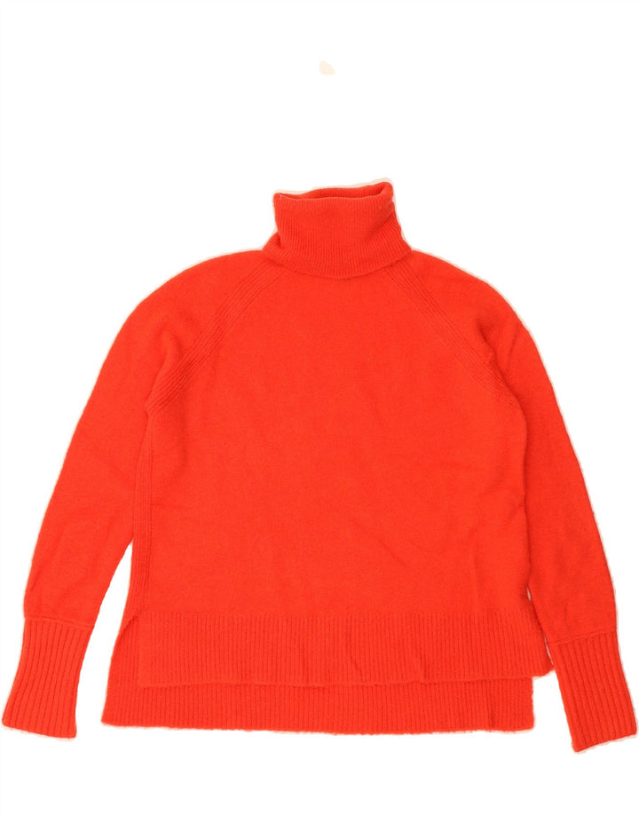 J. CREW Womens Roll Neck Jumper Sweater UK 2 2XS Red Nylon Vintage J. Crew and Second-Hand J. Crew from Messina Hembry 