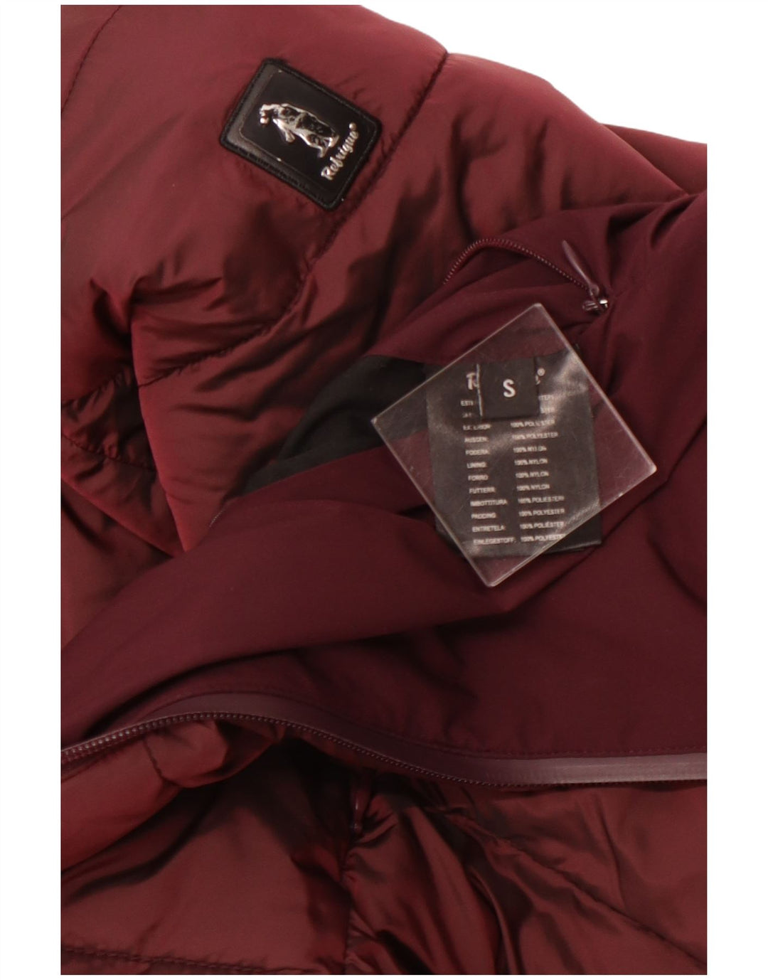REFRIGUE Damen Kapuzenjacke, wendbar, wattiert, Gr. 10, Burgunderrot