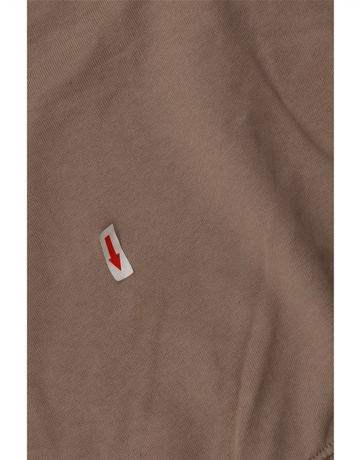 Zara Herren-Sweatshirt-Pullover, mittelbeige Baumwolle