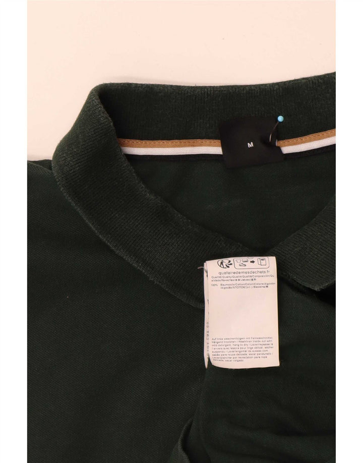 Hugo Boss Herren-Poloshirt aus mittelgrüner Baumwolle