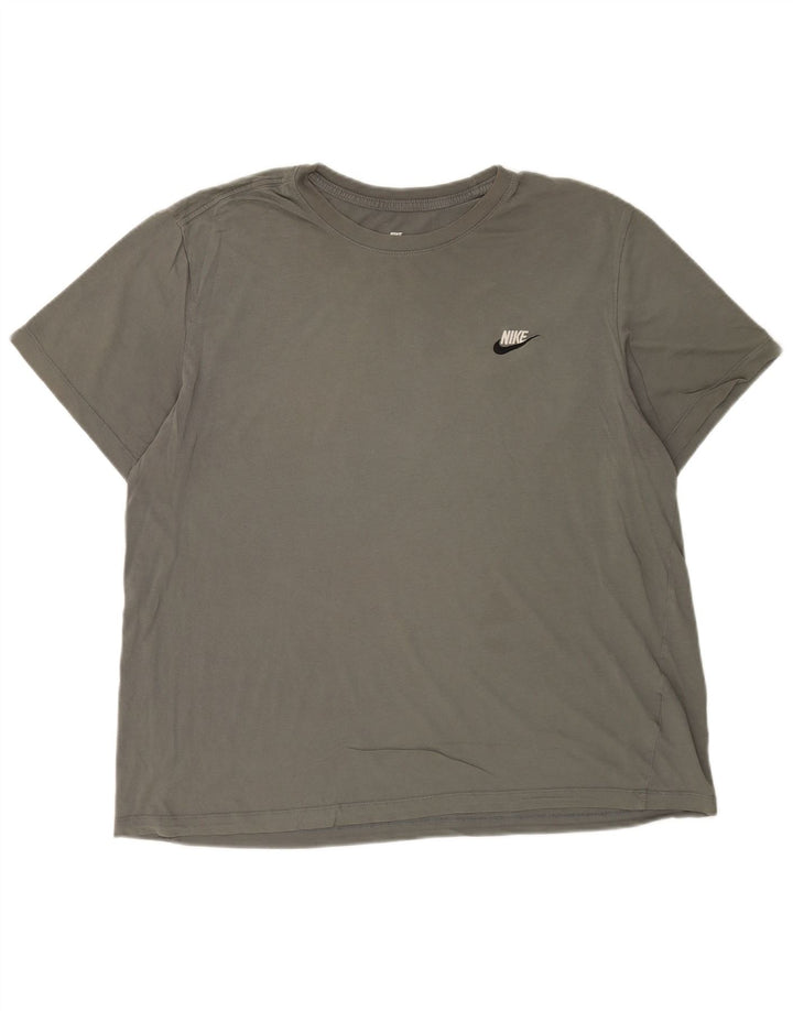 Nike Herren T-Shirt Top XL Grüne Baumwolle