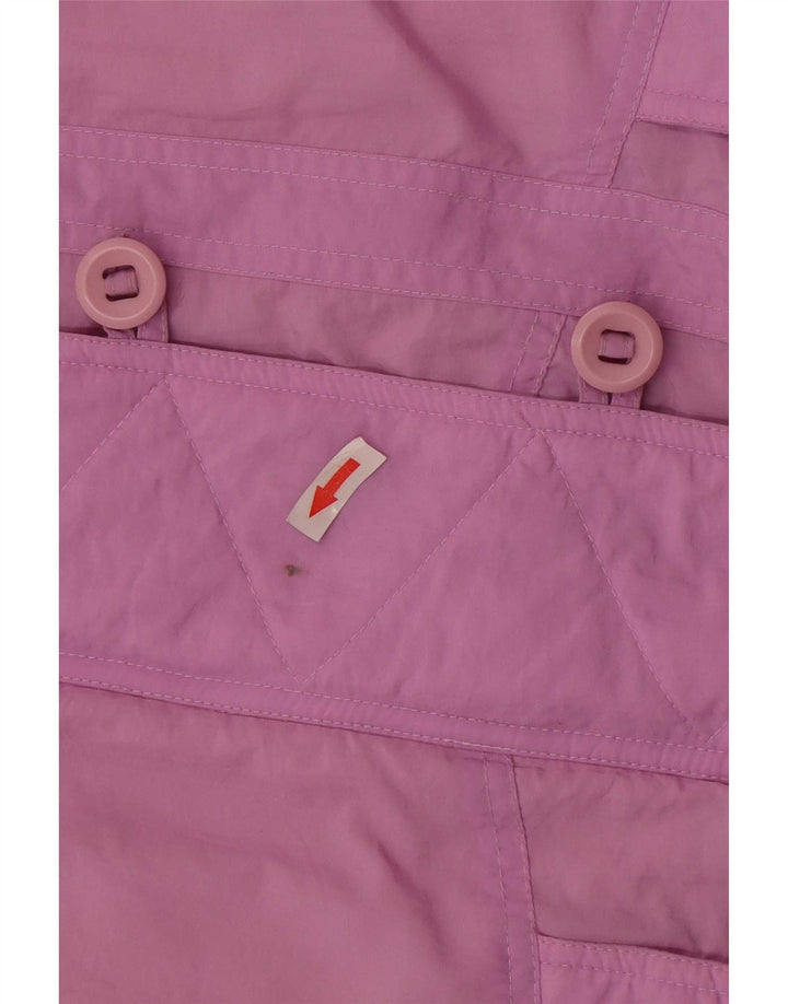Vintage Damen Übergroßer gepolsterter Mantel EU 38 Mittellila Polyamid