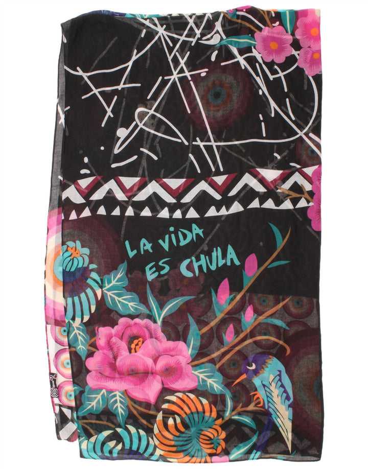 Desigual Grafik-Rechteck-Schal für Frauen in einer Größe mehrfarbiger Bohemien