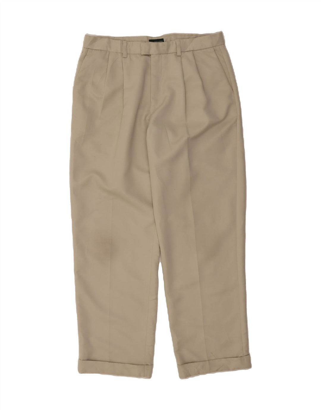 DOCKERS Mens Pegged Suit Trousers W36 L31 Beige Polyester Vintage Dockers and Second-Hand Dockers from Messina Hembry 