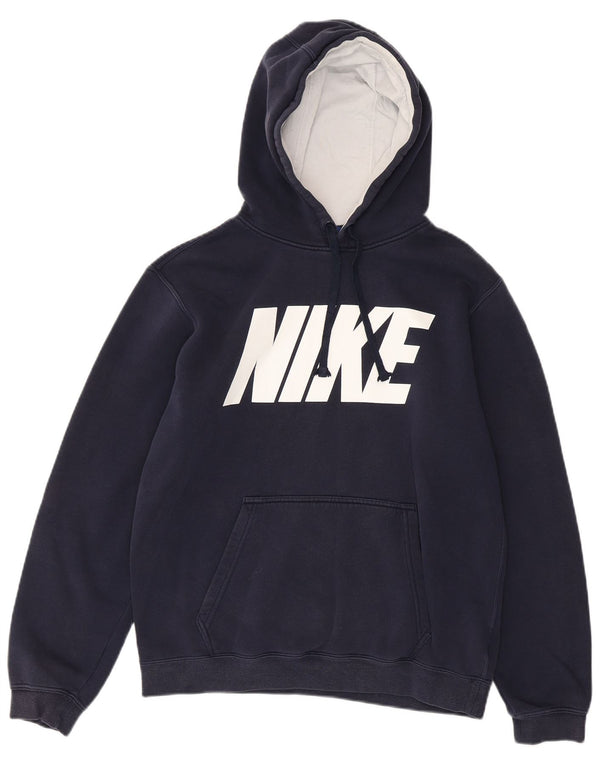 Nike Herren-Kapuzenpullover mit Grafik, mittelblaue Baumwolle