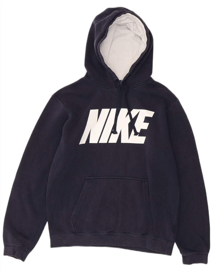 Nike Herren-Kapuzenpullover mit Grafik, mittelblaue Baumwolle