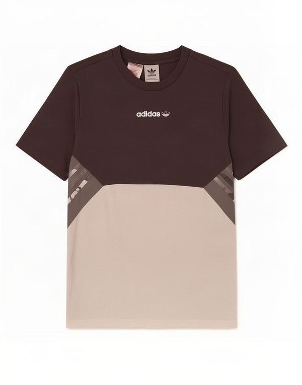 Adidas T-Shirt für Jungen, 13–14 Jahre, Grau, Colourblock-Baumwolle