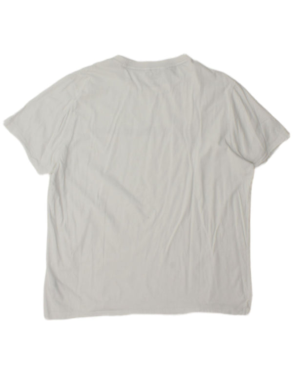 Puma Herren Grafik T-Shirt Top 2XL Weiße Baumwolle