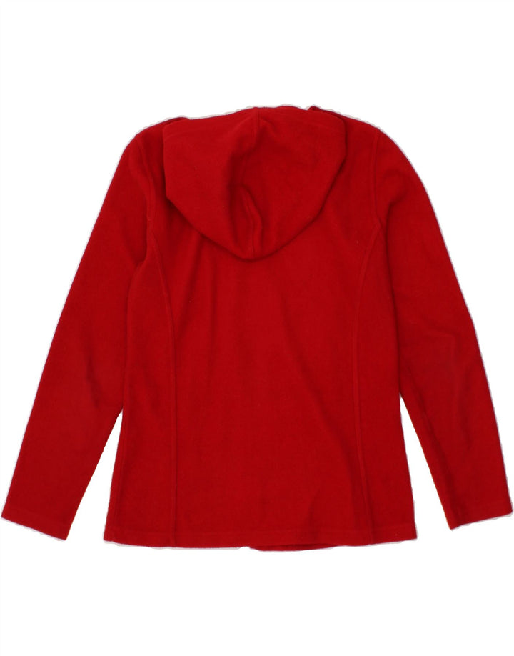 VINTAGE Womens Zip Hoodie Sweater UK 14 Large Red Polyester Vintage Vintage and Second-Hand Vintage from Messina Hembry 