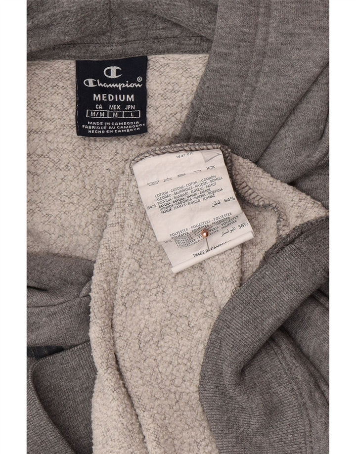 CHAMPION Herren-Kapuzenpullover mit Grafik, mittelgraue Baumwolle