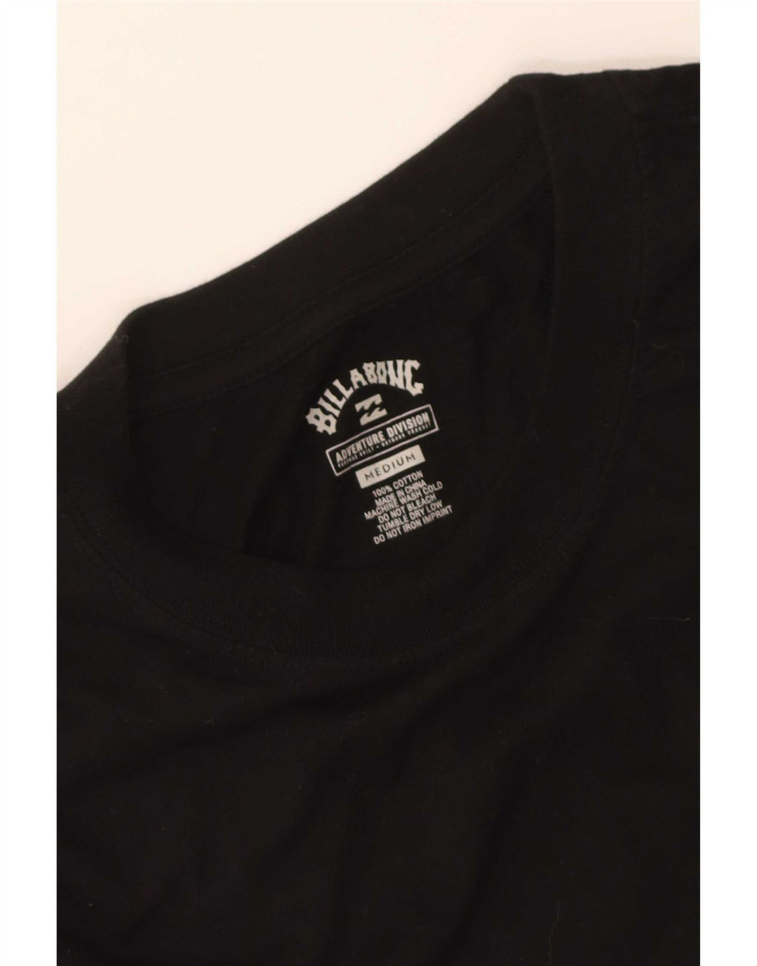 Billabong Herren Grafik-T-Shirt-Oberteil aus mittelschwarzer Baumwolle