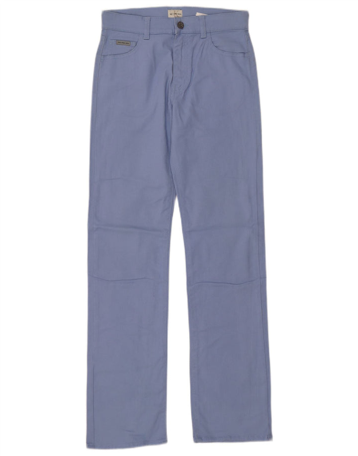 CALVIN KLEIN Damen Straight Jeans W27 L31 Blaue Baumwolle