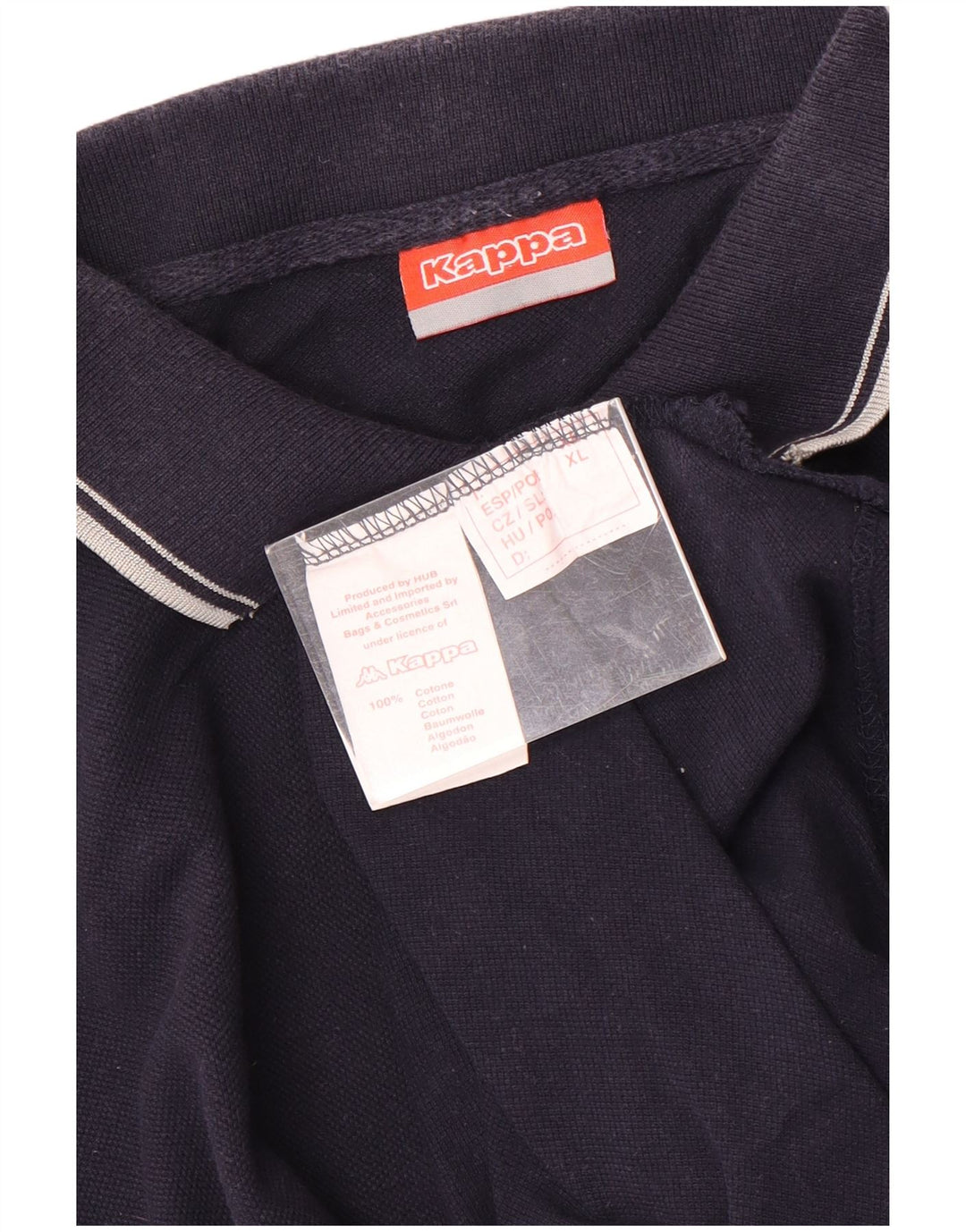 Kappa Herren Poloshirt XL Marineblau Baumwolle