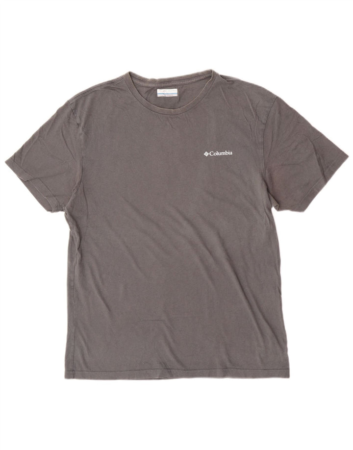Columbia Herren-T-Shirt mit Grafik, mittelgraue Baumwolle
