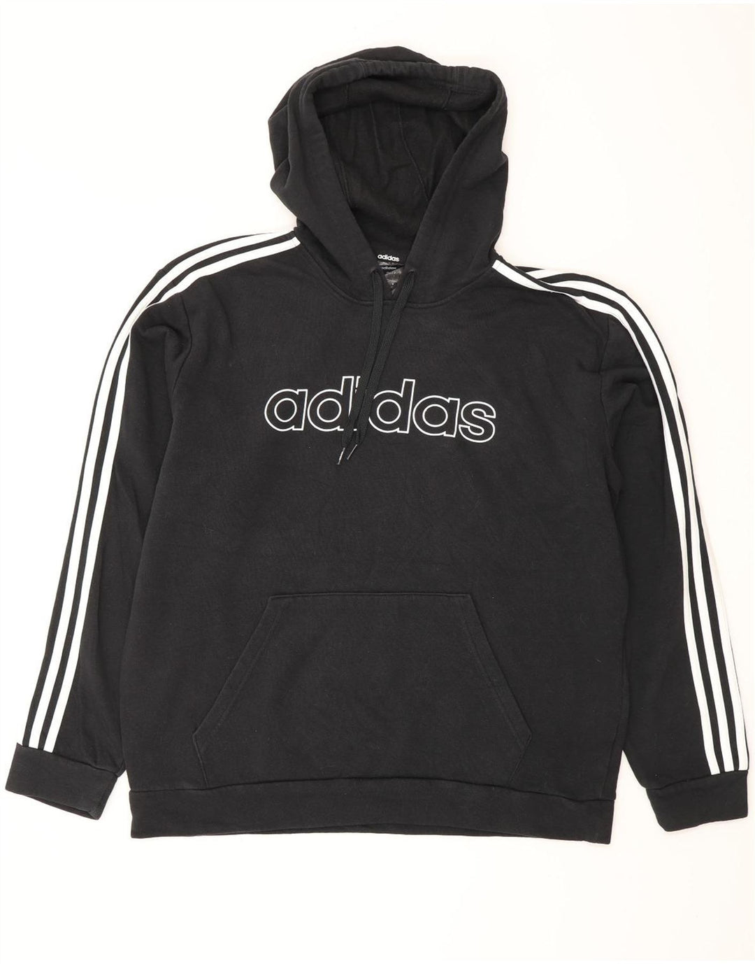 ADIDAS Herren Graphic Hoodie Pullover Große schwarze Baumwolle