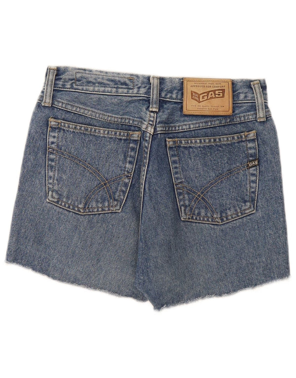 Gas Damen Jeansshorts W28 mittelblaue Baumwolle