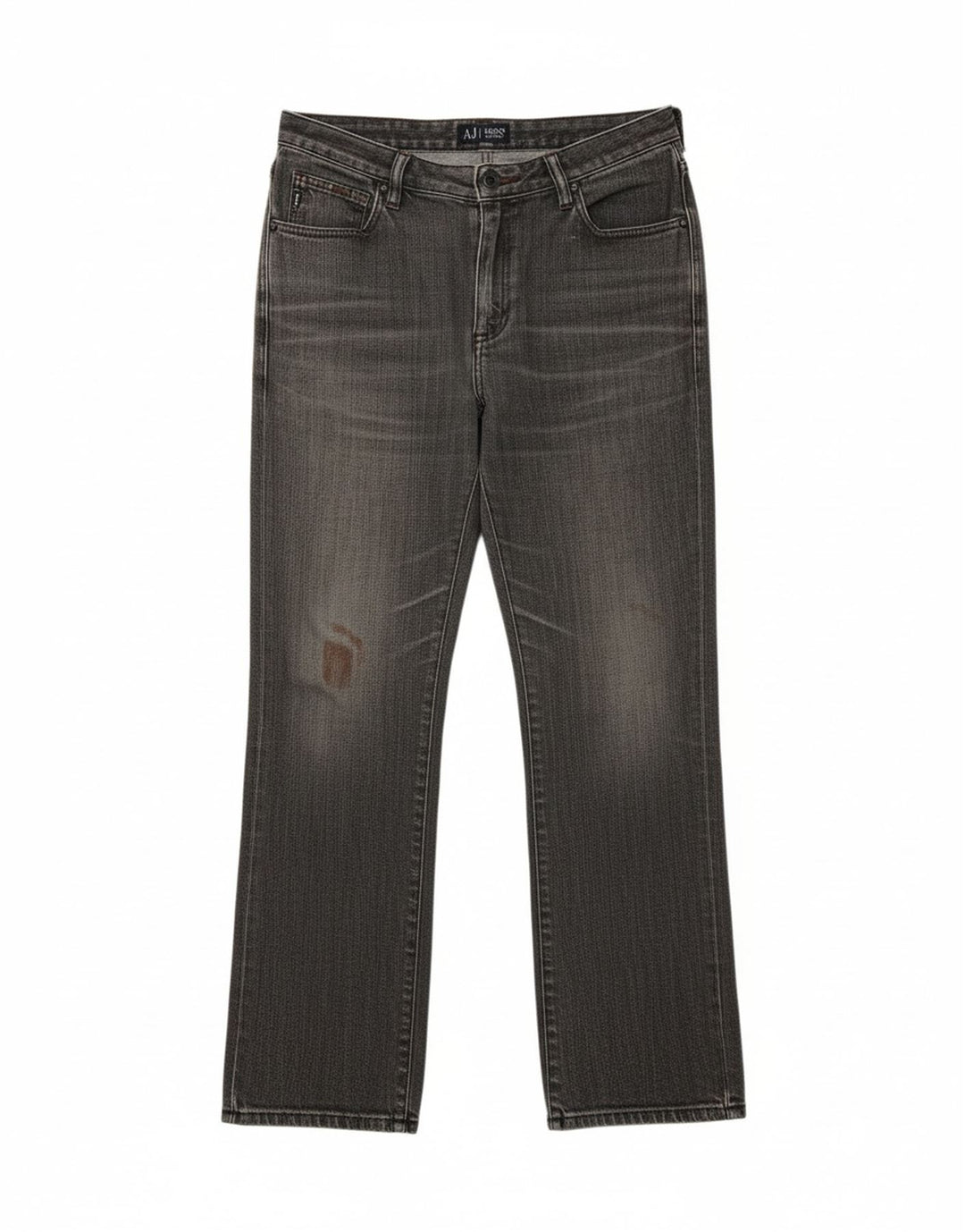 ARMANI Mens Bootcut Jeans W30 L28 Grey Classic