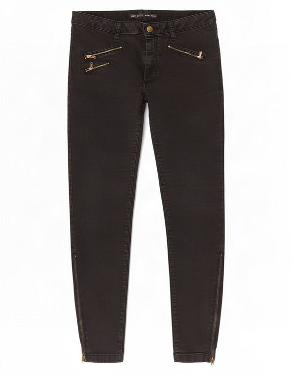 Zara Damen Skinny Jeans EU 42 Large W32 L27 Schwarz