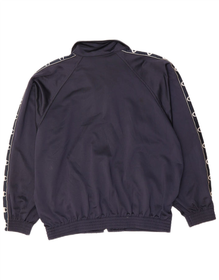 Champion Herren-Trainingsanzug-Oberteil mit grafischer Grafik, Größe S, Marineblau