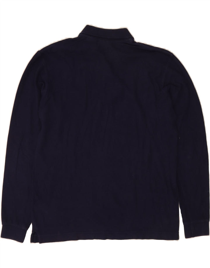 FILA Mens Polo Shirt Medium Navy Blue Cotton Vintage Fila and Second-Hand Fila from Messina Hembry 