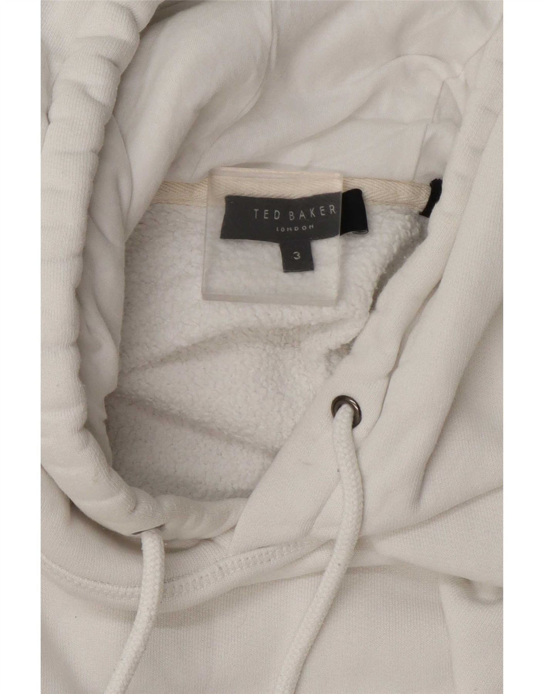 Übergroßer Kapuzenpullover für Damen von Ted Baker, Größe 3, mittelweiß