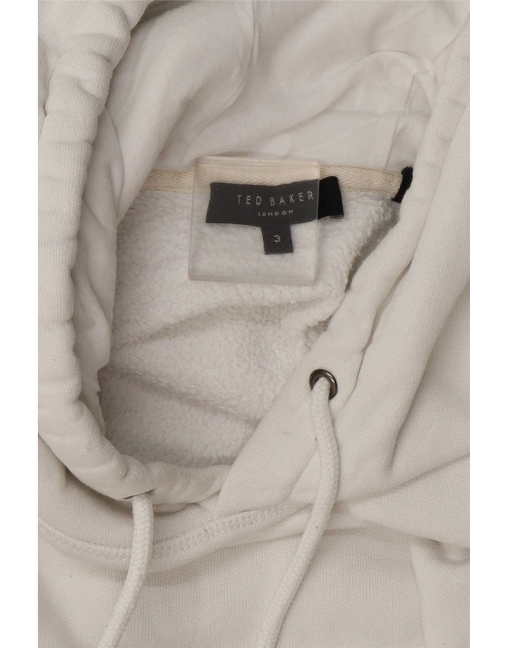 Übergroßer Kapuzenpullover für Damen von Ted Baker, Größe 3, mittelweiß