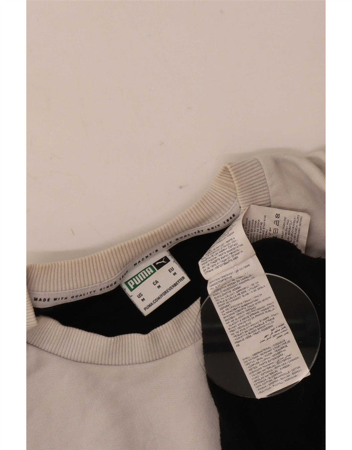 Puma Herren-Sweatshirt-Pullover, mittelschwarz, Colourblock-Baumwolle