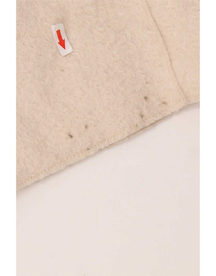 Zara Damen Übergroßer Mantel UK 10 Small Beige