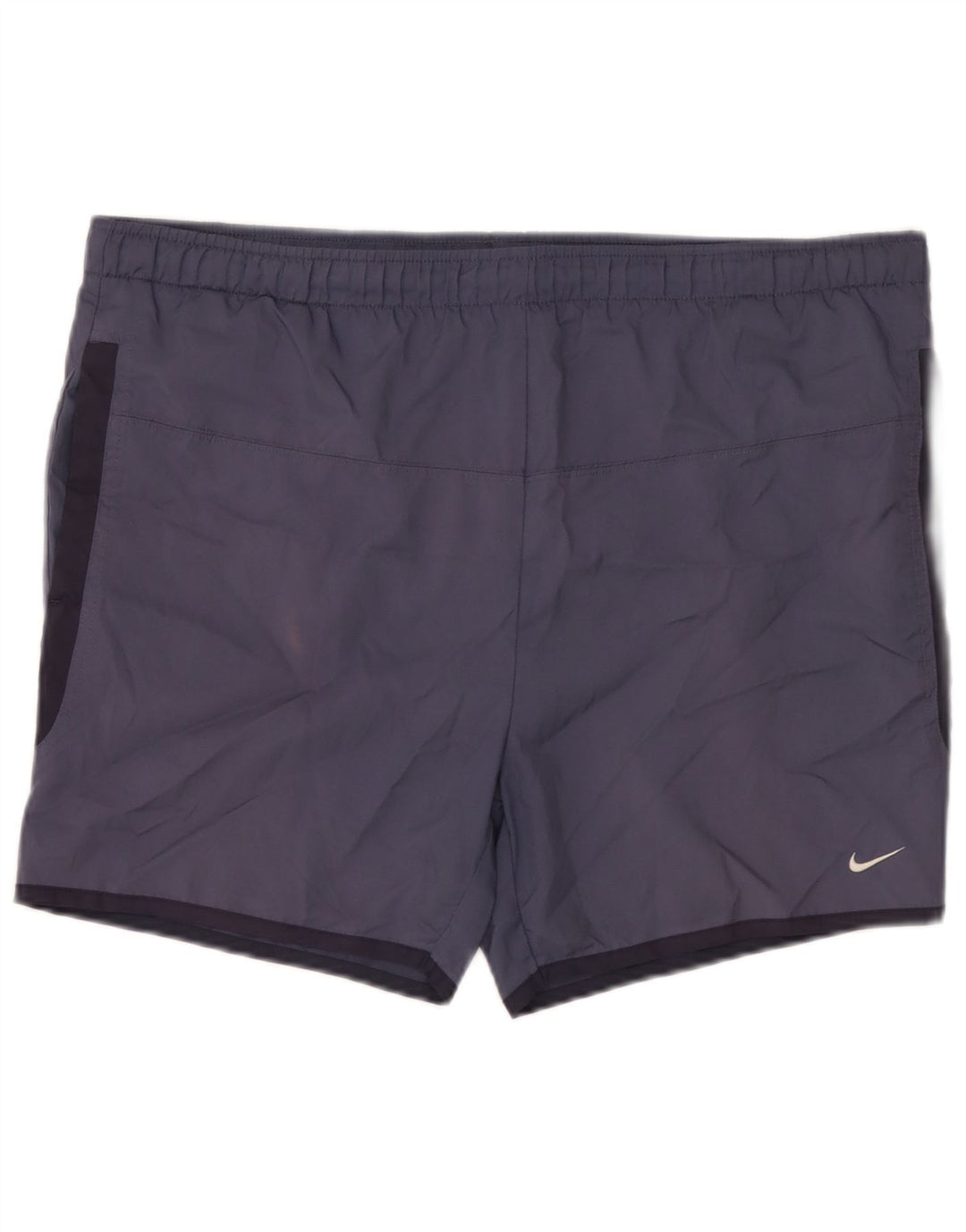 Nike Herren-Badeshorts UK 39/41 Mittelgroßes marineblaues Colourblock-Polyester