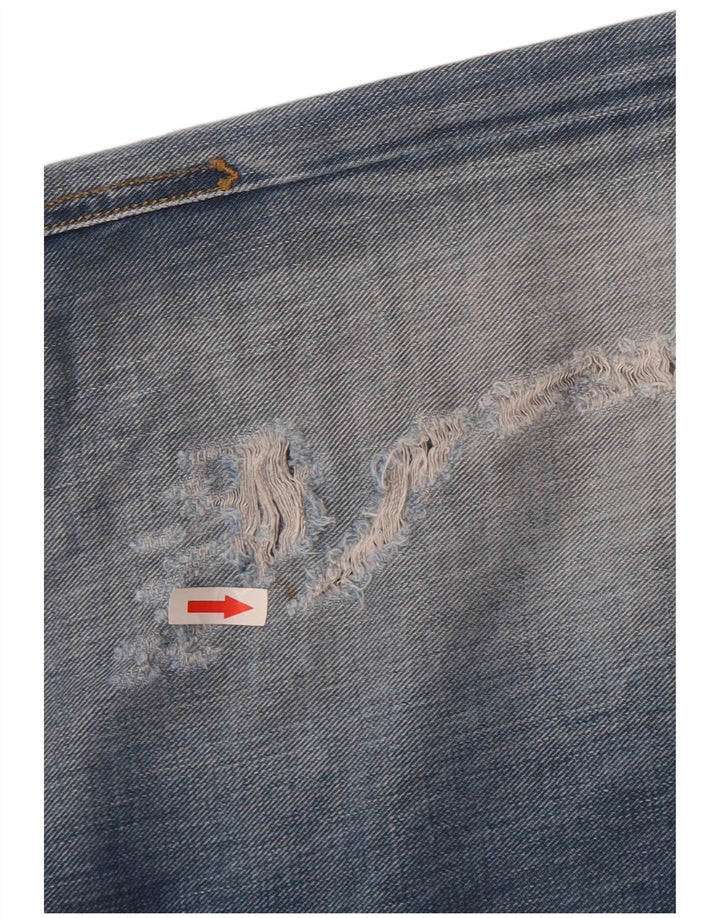 Diesel Herren Belther Distressed Straight Jeans W32 L34 Blaue Baumwolle
