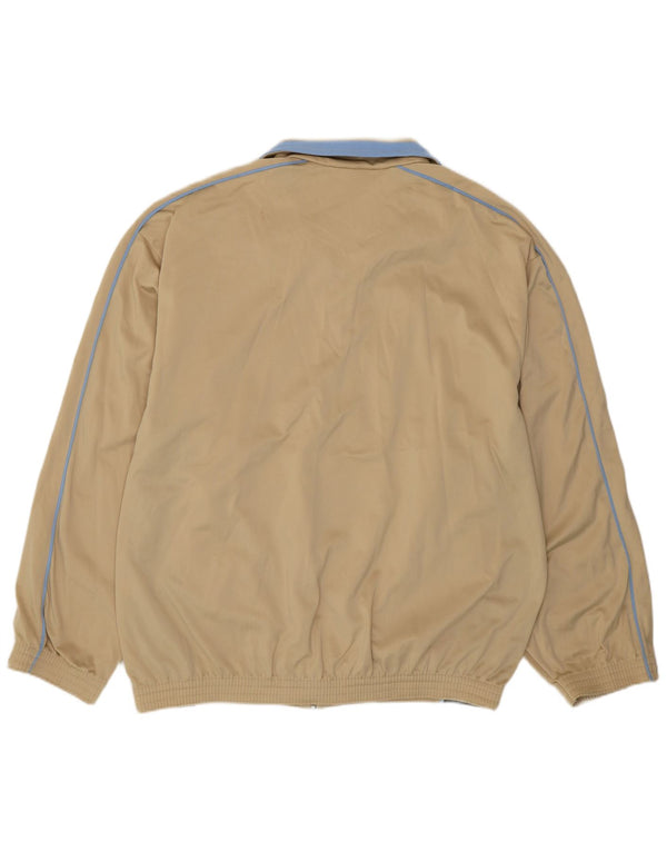 Puma Herren-Trainingsanzug-Top-Jacke XL Beige Colourblock-Polyester