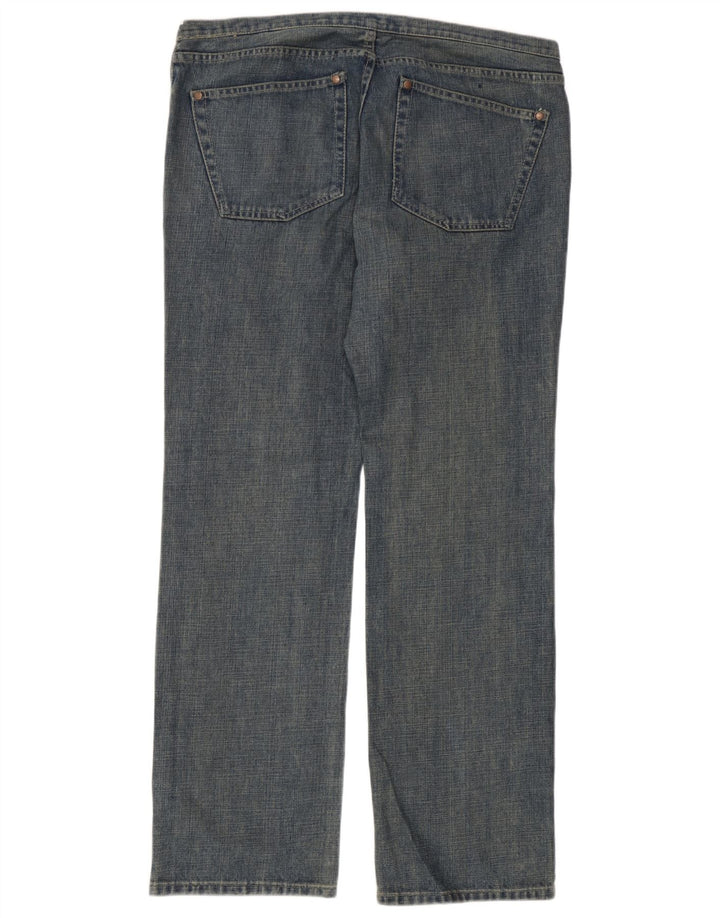 Dkny Herren Straight Jeans W36 L32 Blaue Baumwolle