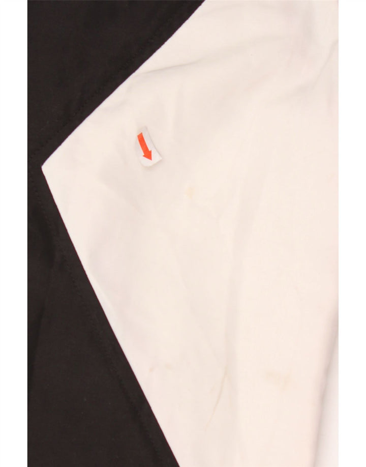 SUPERDRY Herren Kapuzenpullover Regenjacke UK 40 Large Schwarz Gepunktet