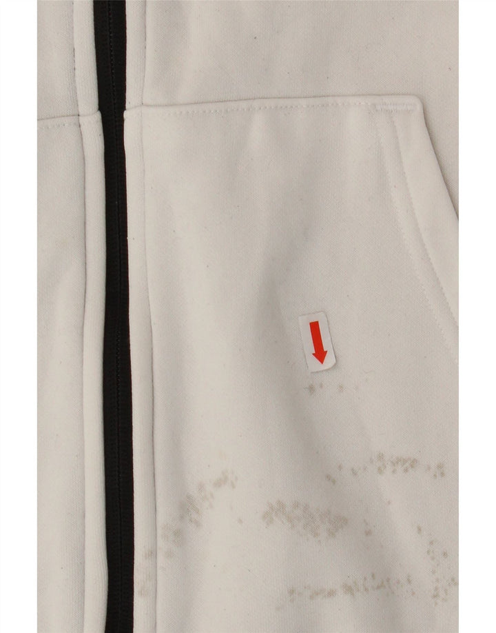 PUMA Herren-Trainingsanzug mit grafischem Oberteil, Größe S, Weiß, Farbblock-Baumwolle