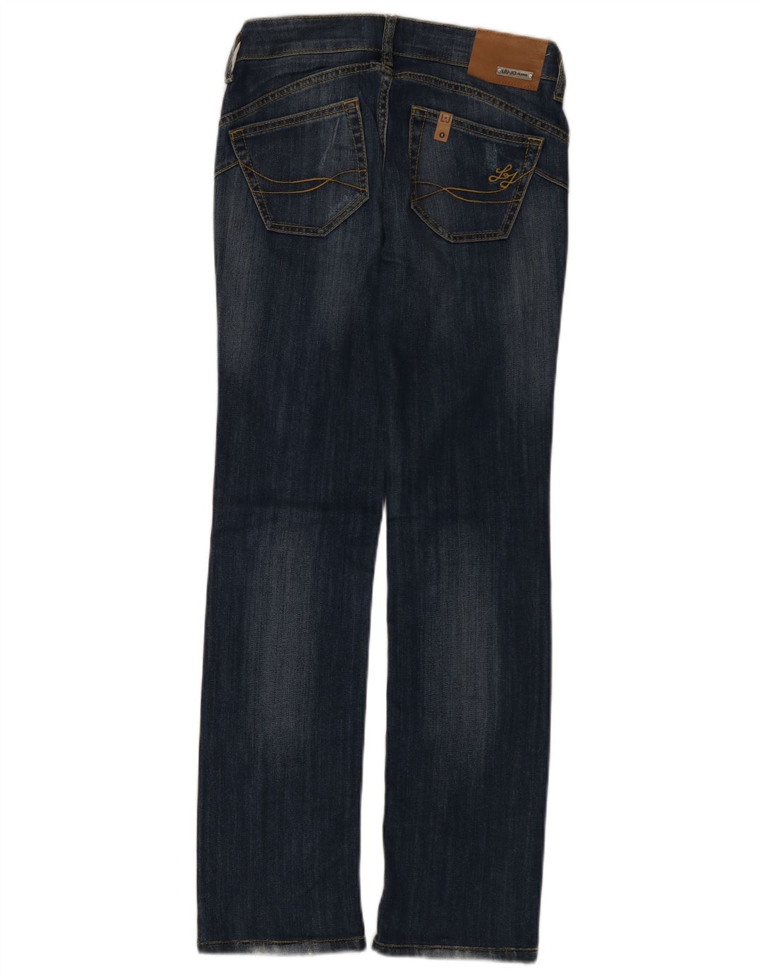 Liu Jo Damen Bootcut-Jeans W28 L31 Marineblau