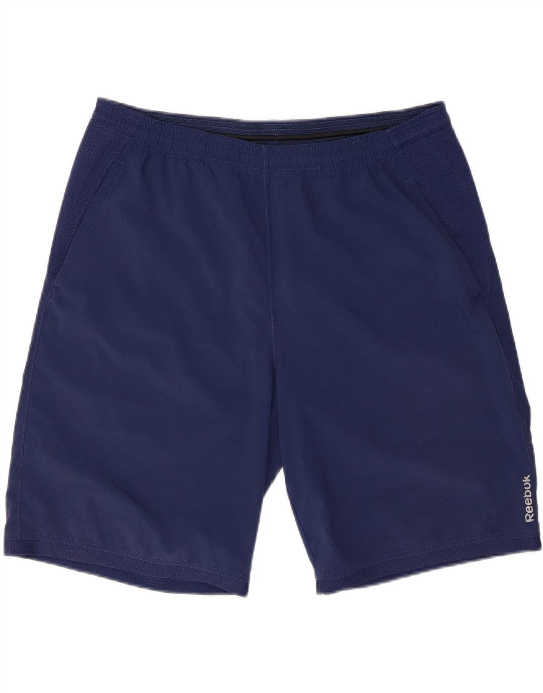 REEBOK Herren-Sportshorts, groß, marineblaues Polyester