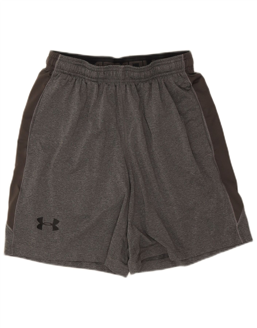 Under Armour Herren-Sportshorts in mittelgrauem Farbblockdesign