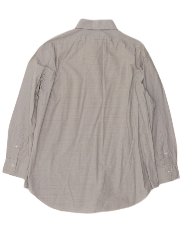 POLO RALPH LAUREN Herrenhemd Größe 17 XL grau karierte Baumwolle